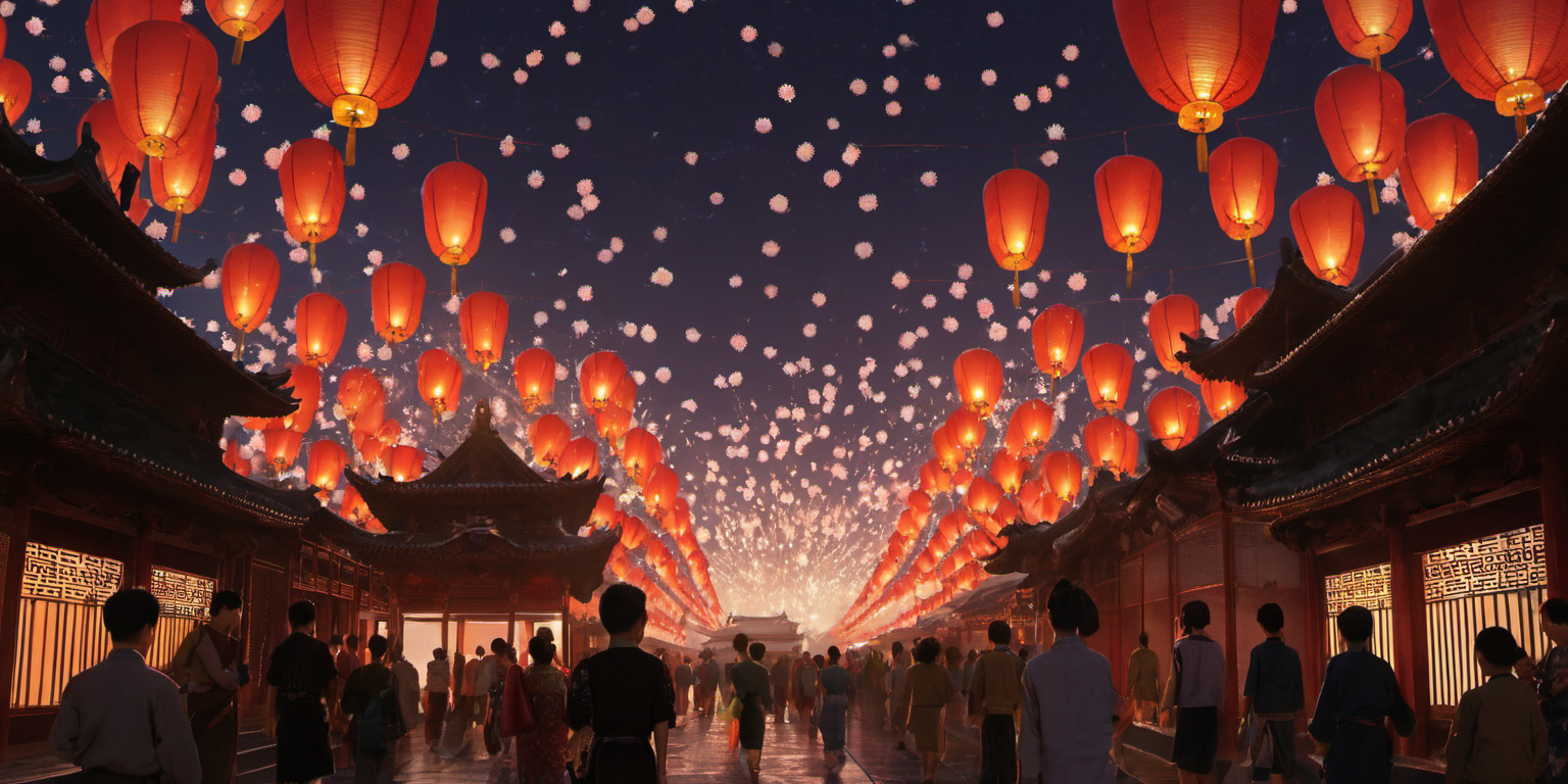 04688-1395003368-In the night, I saw the beautiful view of East Asian architecture. The fireworks lit up the sky, adding to the atmosphere. I als (1).png